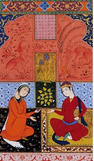 Affiche de Les Mille et une Nuits : grains de poivre, grenades et rose musquée