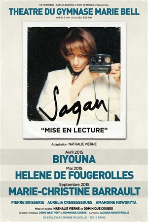 Affiche de Sagan "Mise en lecture"