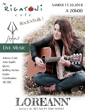 Affiche de Loreann' : Soirée Folk