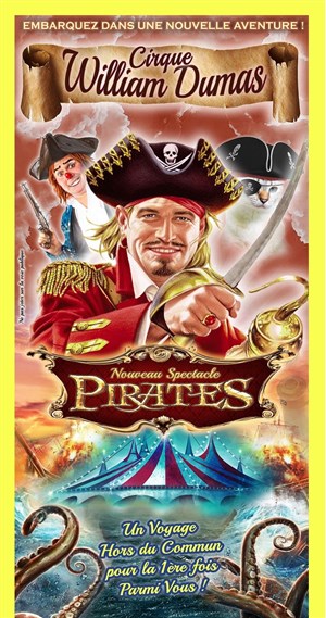 Affiche de Cirque William Dumas | Le trésor des pirates