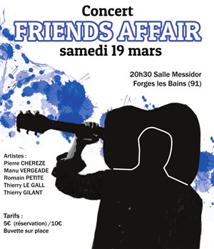 Affiche de Concert Friends Affair