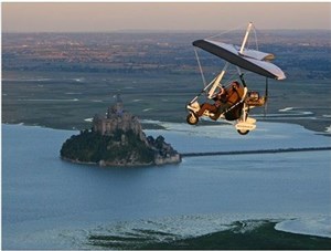 Affiche de Survol du Mont Saint Michel et de sa baie en Gyrocoptère