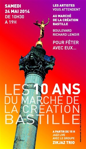Affiche de Marché de l'art de la création bastille