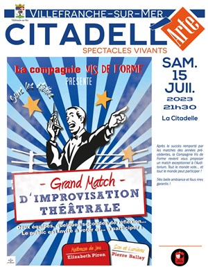 Affiche de Grand match d'improvisation théâtrale
