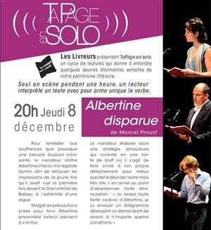 Affiche de Tapage en solo - Albertine disparue