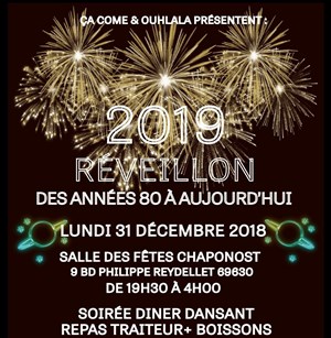 Affiche de Reveillon à Lyon des années 80 à aujourd'hui