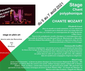 Affiche de Stage : Chante Mozart