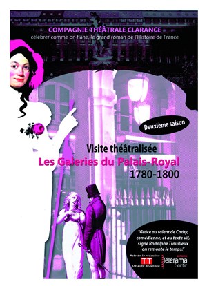 Affiche de Visite théâtralisée : Les galeries du Palais Royal, 1780-1800 | par Compagnie Clarance
