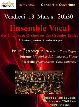 Affiche de L'ensemble vocal des choeurs & orchestres des grandes ecoles