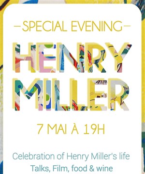 Affiche de Célébration d'Henry Miller : Speakers, Film et Cocktail