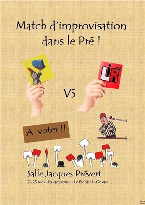 Affiche de Match d'improvisation théâtrale dans le Pré