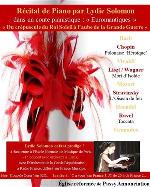 Affiche de Récital de Piano dans un conte pianistique : Euromantiques