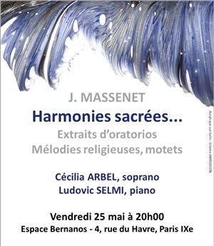 Affiche de Jules Massenet : Harmonies sacrées...