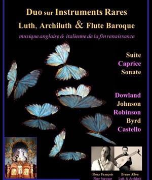 Affiche de Concert baroque en duo sur instruments anciens rares