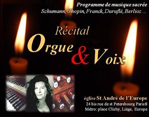 Affiche de Récital d'Orgue & Voix