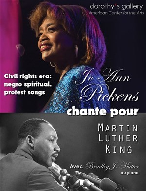 Affiche de Jo Ann Pickens chante pour Martin Luther King