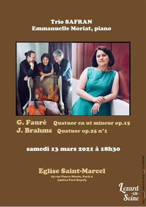 Affiche de Emmanuelle Moriat et Trio Safran
