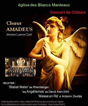 Affiche de 'Stabat Mater' de Rheinberger & 'Messe en Ré d' Antonin Dvorak