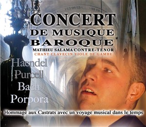 Affiche de Récital Contre ténor : hommage aux castrats