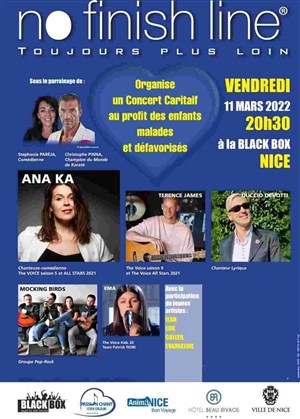 Affiche de Concert caritatif : No finish line