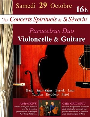 Affiche de Duo Virtuose : Violoncelle et Guitare | par Paracelsus Duo