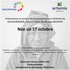 Affiche de Première de Née un 17 octobre