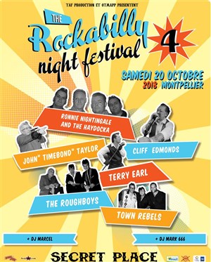 Affiche de Rockabilly 4 : Ronnie Nightingale and The Haydock + Cliff Edmonds + John" Timebond" Taylor
