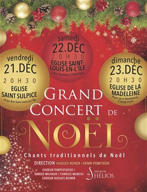 Affiche de Concert Musique de Noël Choeur et Orchestre