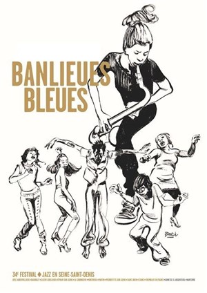 Affiche de André minvielle "Le bo vélo de babel" + Journal intime "Lips on fire ii"
