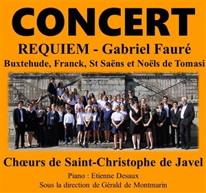 Affiche de Concert Choeurs de Saint-Christophe de Javel