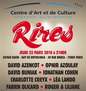 Affiche de Rires 3 | Festival d'Humour de l'Espace Rachi