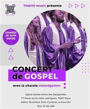 Affiche de Concert gospel : Voice2gether