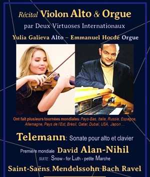 Affiche de Récital Violon Alto & Orgue