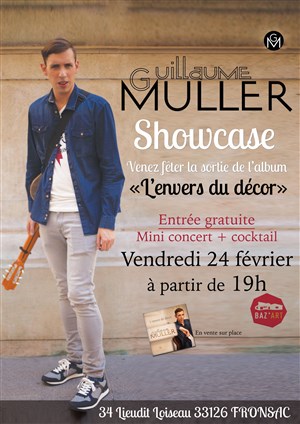 Affiche de Showcase Guillaume Muller + Cocktail