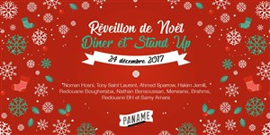 Affiche de Réveillon de Noël dîner spectacle Paname Comedy Club