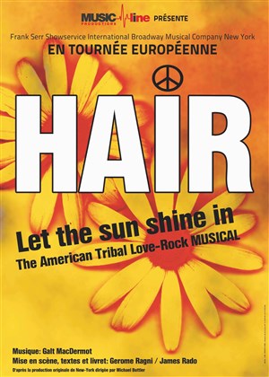 Affiche de Hair, The musical Europa Tour