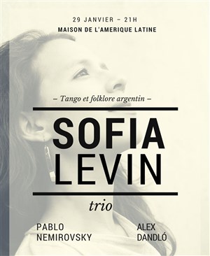 Affiche de Sofía Levín trío | Tango et folklore argentin