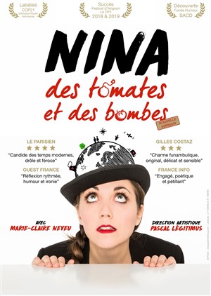 Affiche de Marie-Claire Neveu dans Nina, des tomates et des bombes