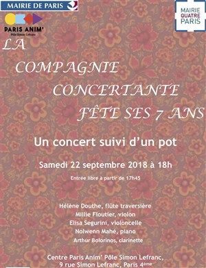 Affiche de Fête de l'association La Compagnie Concertante