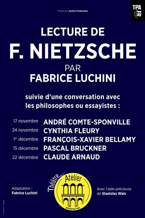Affiche de Lecture de F. Nietzsche par Fabrice Luchini