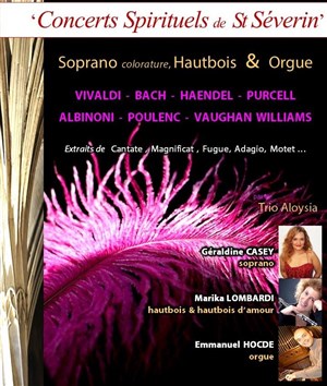 Affiche de Récital : Soprano colorature / Hautbois / Orgue