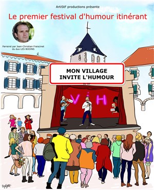 Affiche de Mon village invite l'humour | Lauzerte
