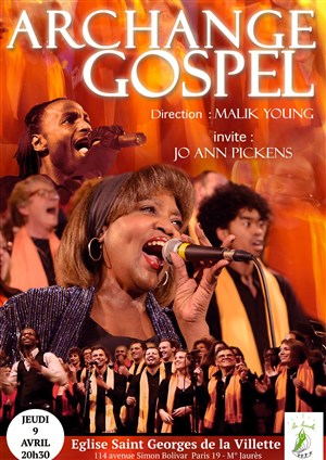 Affiche de Archange Gospel invite Jo Ann Pickens