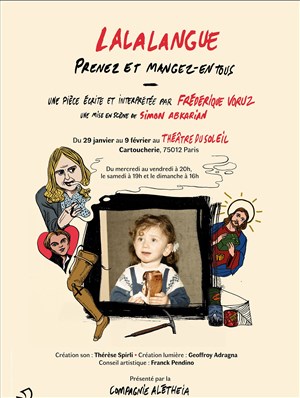 Affiche de Frédérique Voruz dans Lalalangue - Prenez et mangez-en tous