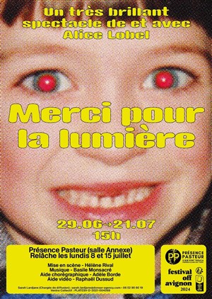 Affiche de Merci pour la lumière