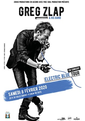 Affiche de Greg Zlap Electric blue tour