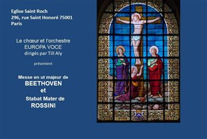 Affiche de Messe en ut de Beethoven / Stabat Mater de Rossini | Choeur Europa Voce