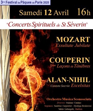 Affiche de Cantates Sacrées : Mozart / Couperin / Alan-Nihil