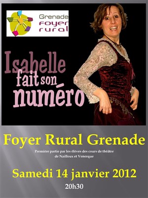 Affiche de Isabelle Bonadeï dans Isabelle fait son numéro