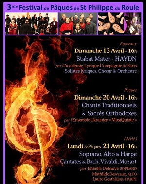 Affiche de Chants Traditionnels & Sacrés de la Pâques Orthodoxes